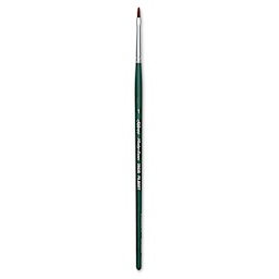 Silver Brush Ruby Satin Synthetic Brush - Filbert, Size 1, Short Handle