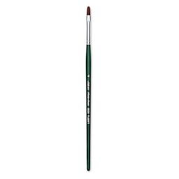 Silver Brush Ruby Satin Synthetic Brush - Filbert, Size 4, Short Handle