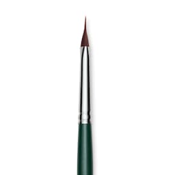 Silver Brush Ruby Satin Synthetic Brush - Pointed Triangle, X-Small, Short Handle close-up