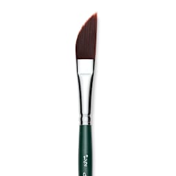 Silver Brush Ruby Satin Synthetic Brush - Dagger Striper, Size 1/2", Short Handle close-up