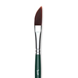 Silver Brush Ruby Satin Synthetic Brush - Dagger Striper, Size 3/8", Short Handle close-up