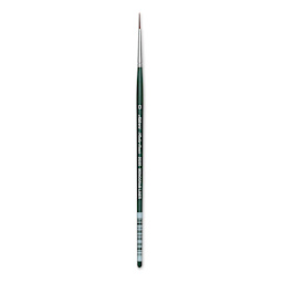 Silver Brush Ruby Satin Synthetic Brush - Monogram Liner, Size 0, Short Handle