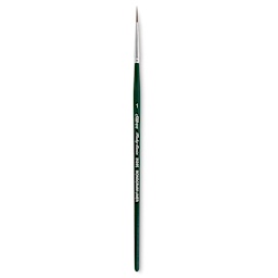 Silver Brush Ruby Satin Synthetic Brush - Monogram Liner, Size 1, Short Handle
