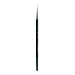 Silver Brush Ruby Satin Synthetic Brush - Monogram Liner, Size 2, Short Handle