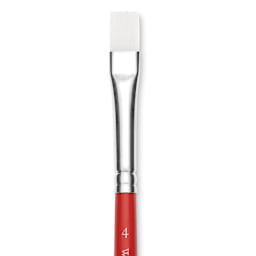 Winsor & Newton University Brush - Flat, Size 4, Short Handle