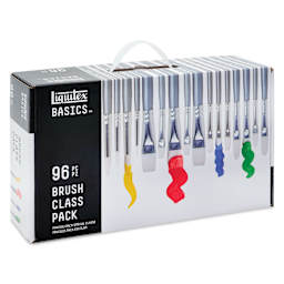 Liquitex Basics Synthetic Brushes - Class Pack of 96, packaging