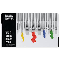 Liquitex Basics Synthetic Brushes - Class Pack of 96, front of packaging