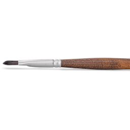 Raphaël Textura Brush - D-Brush, Size 4, Long Handle side view