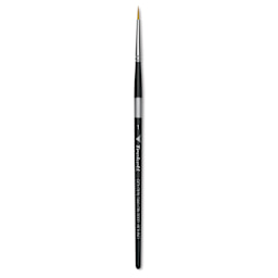 Trekell Synthetic Gold Taklon Brush - Round, Short Handle, Size 1