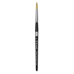 Trekell Synthetic Gold Taklon Brush - Round, Short Handle, Size 8