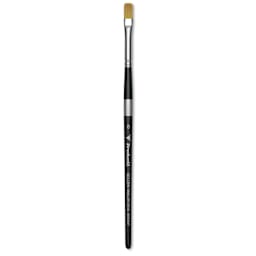 Trekell Synthetic Gold Taklon Brush - Bright, Short Handle, Size 8