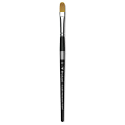 Trekell Synthetic Gold Taklon Brush - Filbert, Short Handle, Size 10