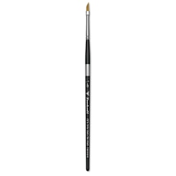 Trekell Synthetic Gold Taklon Brush - Dagger, Short Handle, Size 1/8"