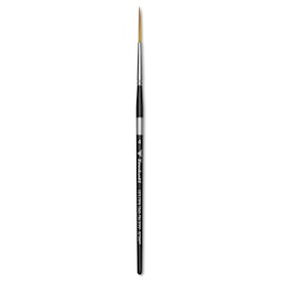 Trekell Synthetic Gold Taklon Brush - Script/Rigger, Short Handle, Size 4