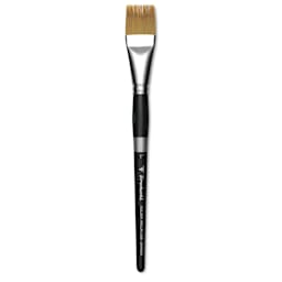 Trekell Synthetic Gold Taklon Brush - Grainer, Short Handle, Size 1"