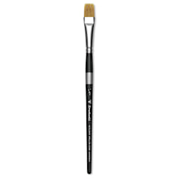 Trekell Synthetic Gold Taklon Brush - Grainer, Short Handle, Size 1/2"