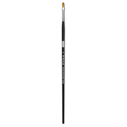 Trekell Synthetic Gold Taklon Brush - Filbert, Long Handle, Size 6