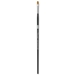 Trekell Synthetic Gold Taklon Brush - Filbert, Long Handle, Size 8