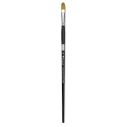 Trekell Synthetic Gold Taklon Brush - Filbert, Long Handle, Size 12