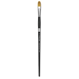 Trekell Synthetic Gold Taklon Brush - Filbert, Long Handle, Size 16