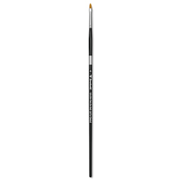 Trekell Synthetic Gold Taklon Brush - Cat's Tongue, Long Handle, Size 4