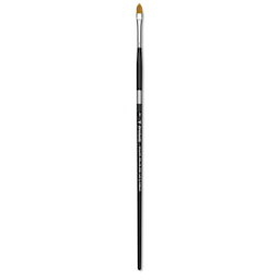 Trekell Synthetic Gold Taklon Brush - Cat's Tongue, Long Handle, Size 8