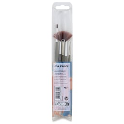 Da Vinci Forte Synthetic Brushes - Set of 5, Short Handle, Set 5008, back of packaging