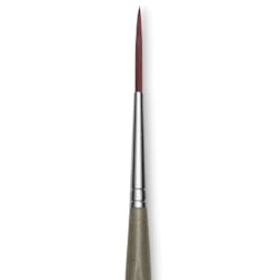 Da Vinci Forte Synthetic Brush - Liner, Short Handle, Size 6, close-up