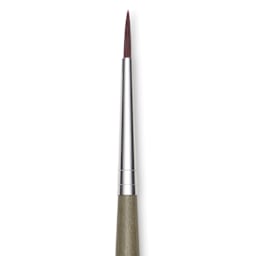Da Vinci Forte Synthetic Brush - Round, Short Handle, Size 2, close-up