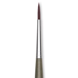 Da Vinci Forte Synthetic Brush - Round, Short Handle, Size 3, close-up