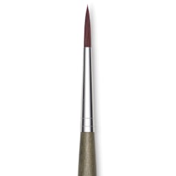 Da Vinci Forte Synthetic Brush - Round, Short Handle, Size 4, close-up