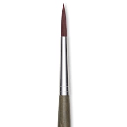 Da Vinci Forte Synthetic Brush - Round, Short Handle, Size 6, close-up