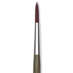 Da Vinci Forte Synthetic Brush - Round, Short Handle, Size 10, close up