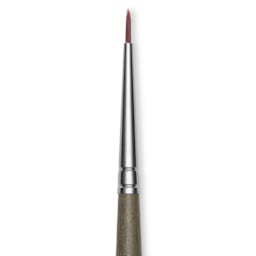 Da Vinci Forte Synthetic Brush - Round, Short Handle, Size 3/0, close-up
