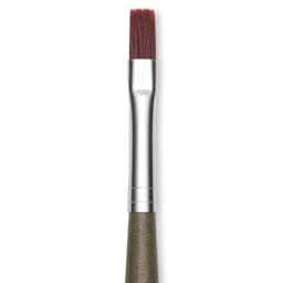 Da Vinci Forte Synthetic Brush - Bright, Short Handle, Size 6, close-up