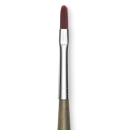 Da Vinci Forte Synthetic Brush - Filbert, Short Handle, Size 4, close-up
