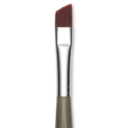 Da Vinci Forte Synthetic Brush - Slant, Short Handle, Size 12, close-up