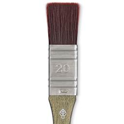 Da Vinci Forte Synthetic Brush - Mottler, Short Handle, Size 20, close-up