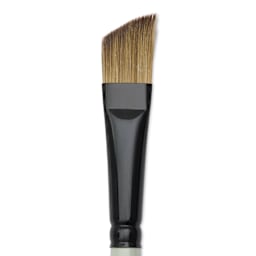 Silver Brush Black Pearl Synthetic Brush - Series 6406, Angular, 1/2", Long Handle, close-up