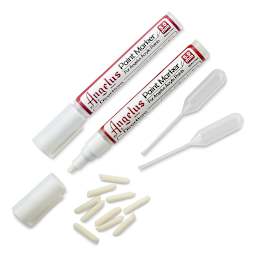 Angelus Empty Paint Marker Set - Components of 5 mm Tip Marker Set shown