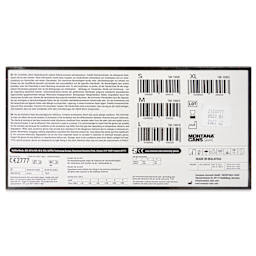 Montana Nitrile Gloves - Small, Pkg of 100 Pairs, back of the packaging.