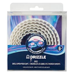 FolkArt Drizzle Circle Open Pour Cups - Set of 6, front of the packaging