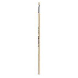 Utrecht Rhenish Pure Hog Bristle Brush - Flat, Size 2, Long Handle