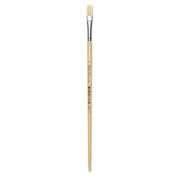 Utrecht Rhenish Pure Hog Bristle Brush - Flat, Size 5, Long Handle