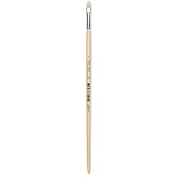 Utrecht Rhenish Pure Hog Bristle Brush - Bright, Size 3, Long Handle