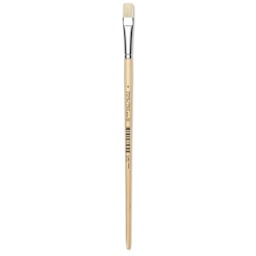 Utrecht Rhenish Pure Hog Bristle Brush - Bright, Size 6, Long Handle