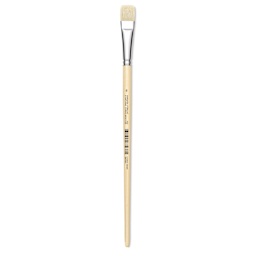 Utrecht Rhenish Pure Hog Bristle Brush - Bright, Size 8, Long Handle