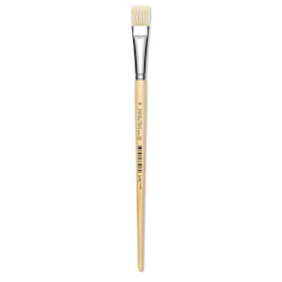 Utrecht Rhenish Pure Hog Bristle Brush - Bright, Size 10, Long Handle