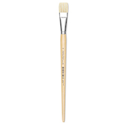 Utrecht Rhenish Pure Hog Bristle Brush - Bright, Size 12, Long Handle