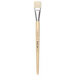 Utrecht Rhenish Pure Hog Bristle Brush - Bright, Size 14, Long Handle